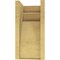 Ekena Millwork 7"W x 7"D x 14"H Wide Viola Rough Cedar Woodgrain TimberThane Corbel, Primed Tan CORUR07X07X14VIORCPR - alternate 6